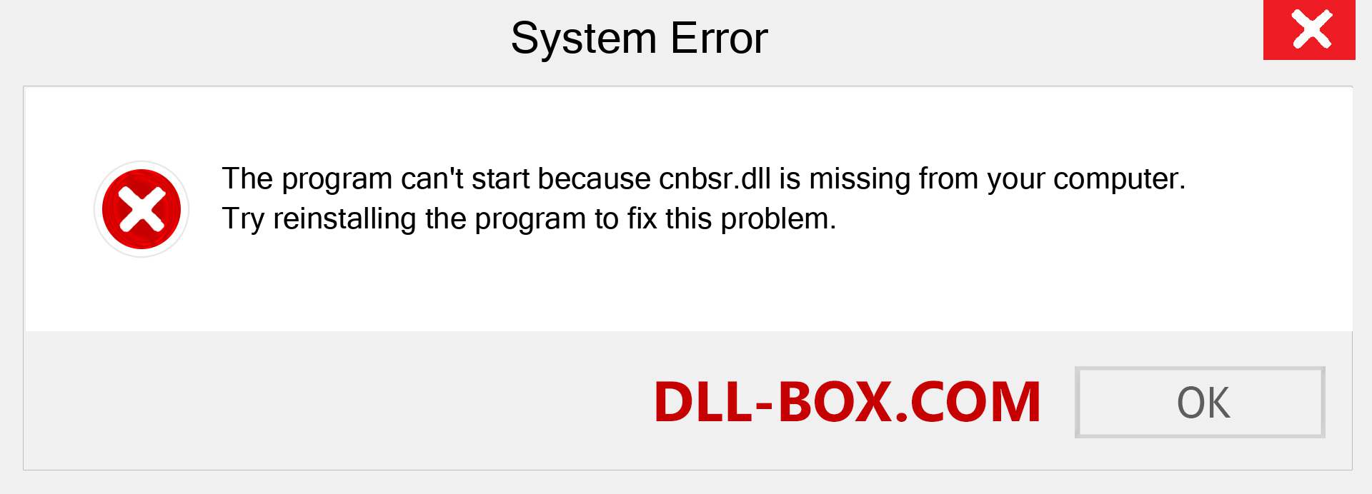  cnbsr.dll file is missing?. Download for Windows 7, 8, 10 - Fix  cnbsr dll Missing Error on Windows, photos, images